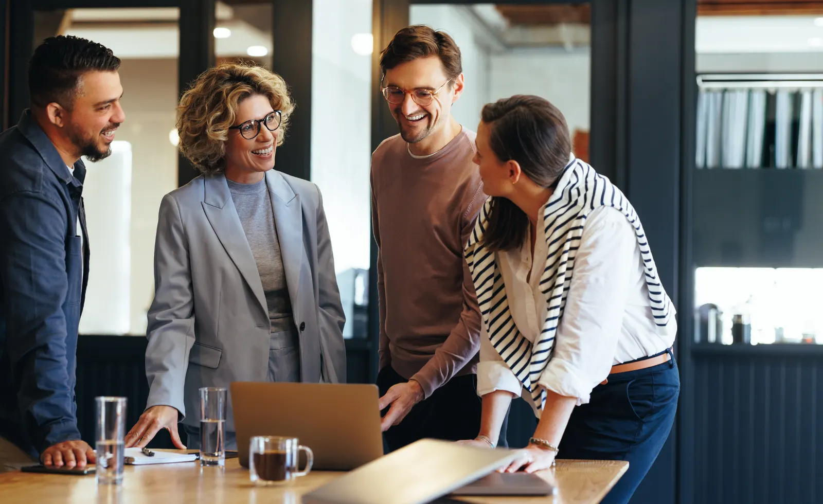 A team meeting at a company in the Basque Country
